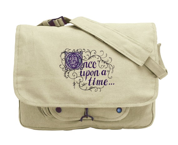 Buy Once Upon A Time Messenger Bag Embroidered Canvas Messenger