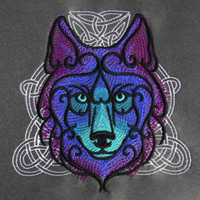 Wolf Bag Wolf Bag Wolf Canvas Bag Dark Celt Wolf Etsy