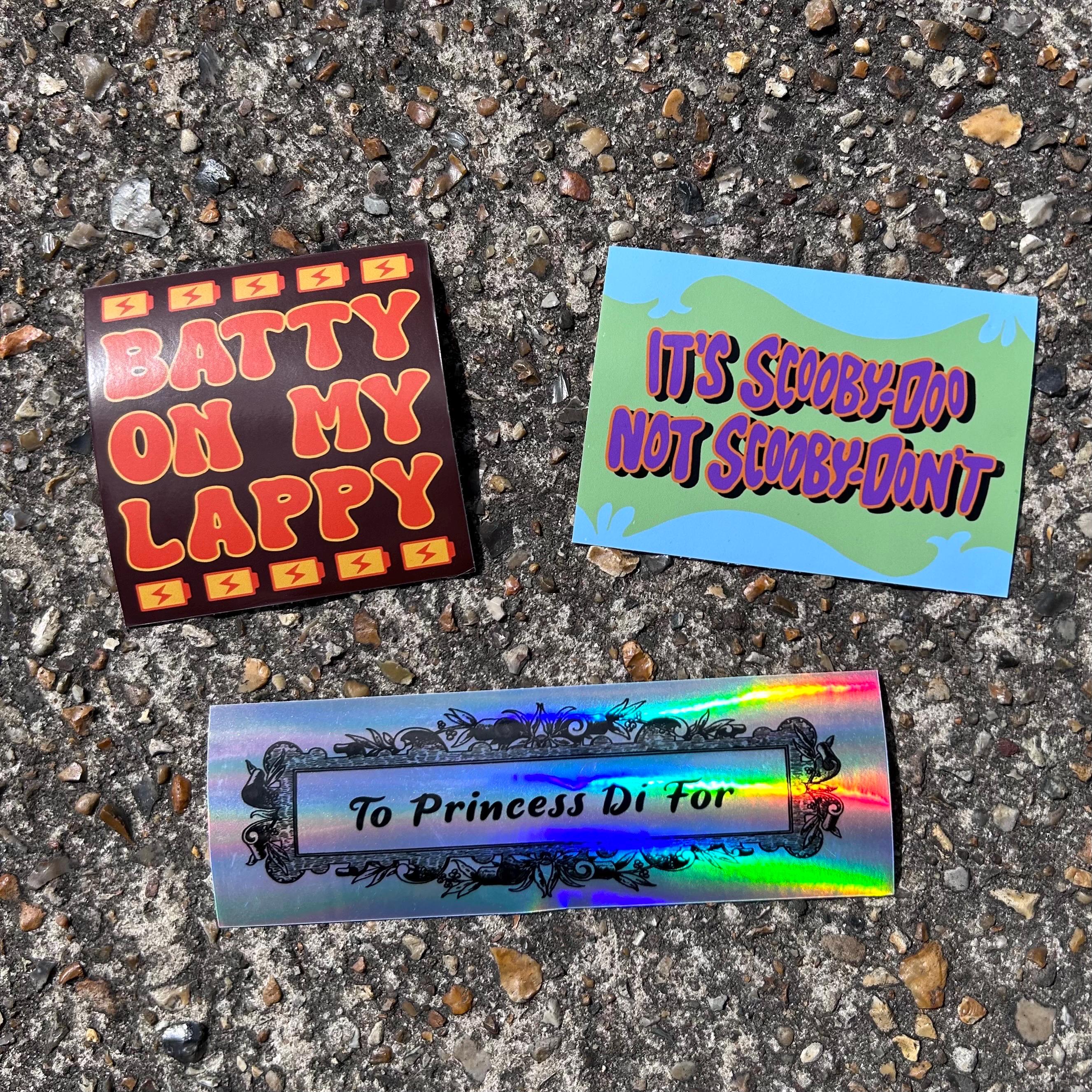 Big Boys, Batty on My Lappy Sticker - Etsy