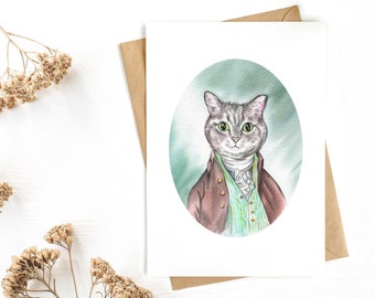 2 x Greeting Card 'The SophistiCat'