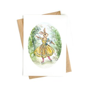 2 x Tarjeta de felicitación 'Bailarina'
