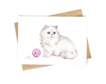 2 x Greeting Card 'Snowball'