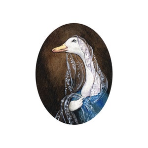 Art print &#39;Lady in a Veil&#39;- Wall Decor
