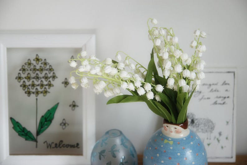 High Quality Silk Flower Lily of Valley Silk Lily Silk Valley Etsy