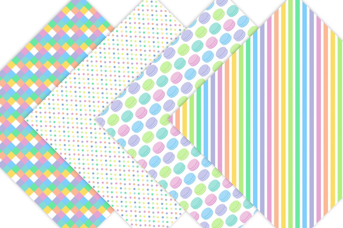 Candy Digital Paper "candy PATTERN Prints" Pastel Candy Digital ...