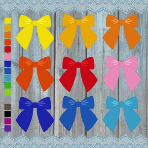 Digital bows clipart, bow clip art, Digital Ribbon Graphics, scrapbook embellishment, clipart bows digital Images in 16 colors