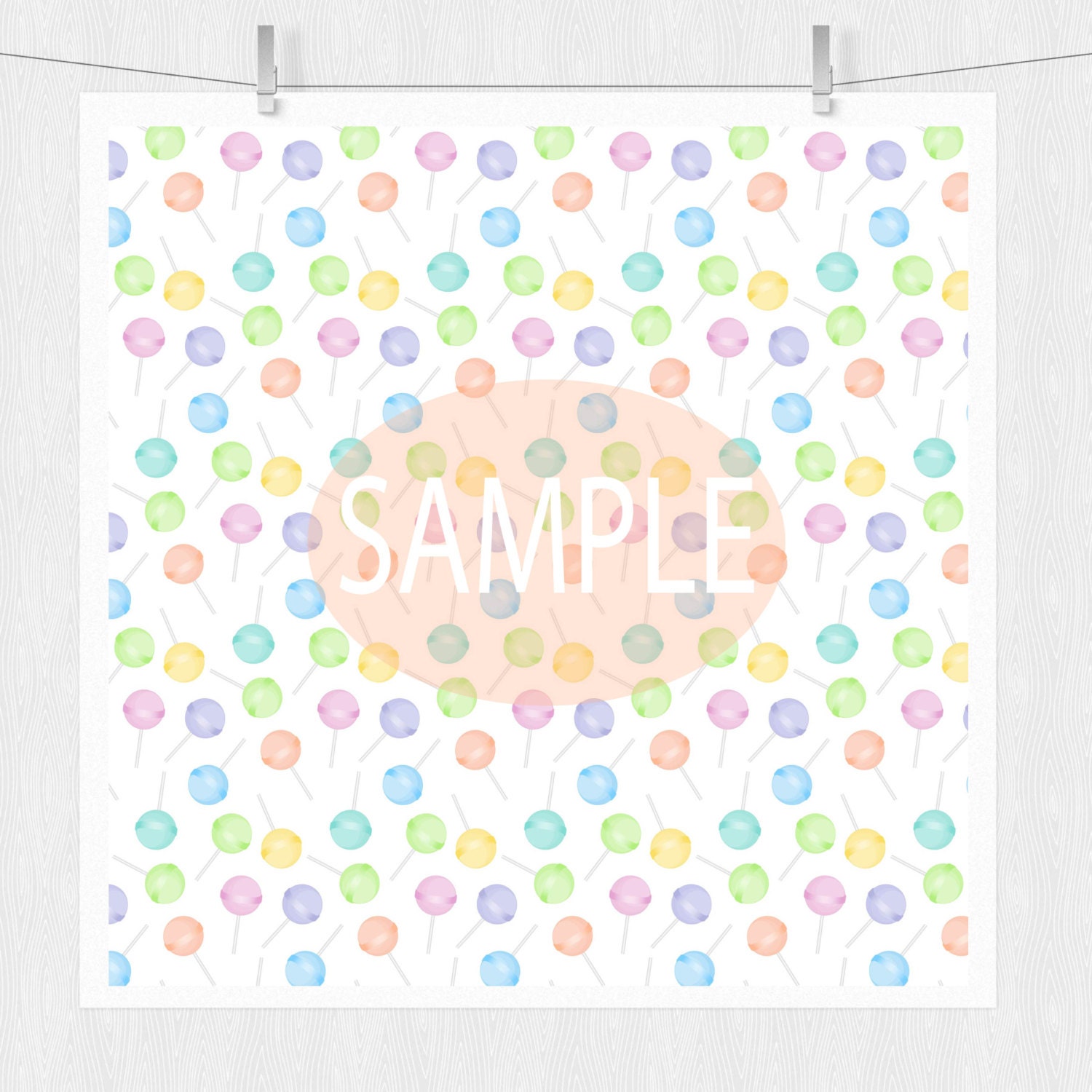 Candy Digital Paper "candy PATTERN Prints" Pastel Candy Digital ...