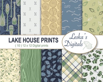 Digital Paper Pack Inspired By The Lake House Experience