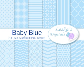 Baby blaues digitales Papier: "BABY BOY" blaues Scrapbook papier, Baby Junge Scrapbook Papier, digitaler Hintergrund für kommerzielle Nutzung