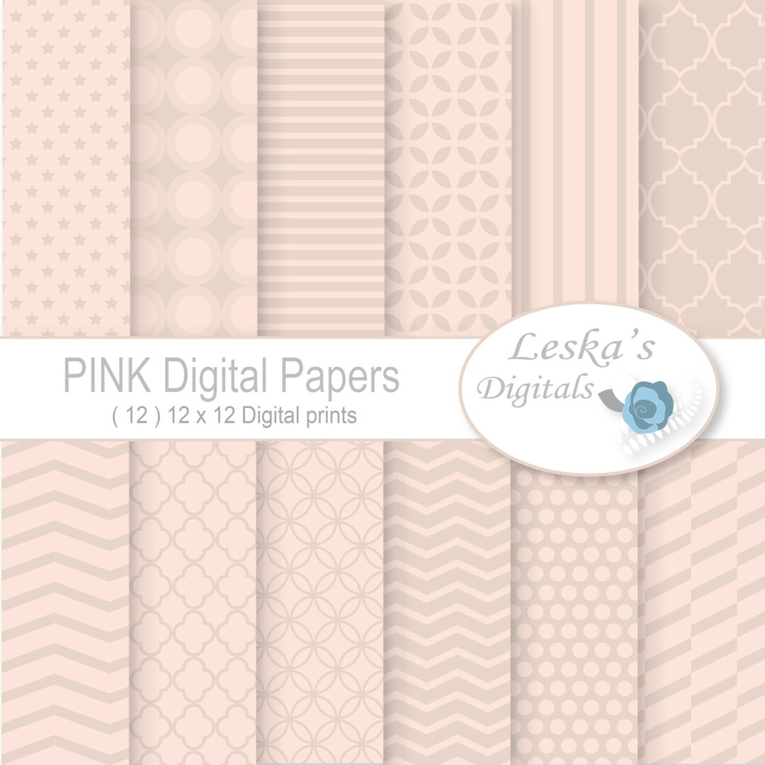 Pink Digital Paper: 