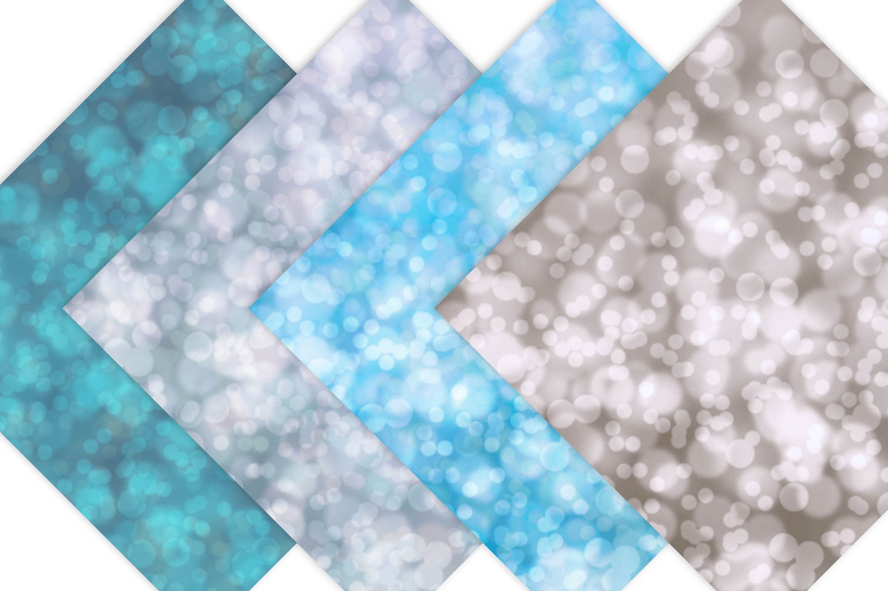 Bokeh Digital Paper, Colorful Bokeh Backgrounds, Bokeh Scrapbook Paper ...