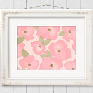 Pink Floral Digital Paper Pack, "flower Paper" Pink Flower Paper Pack ...