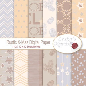 Rustieke Kerst Digitale Papieren Noel Digitale Papieren Kerstmis Digitale Papieren Woods scrapbook achtergrond noel achtergrond rustieke digitale