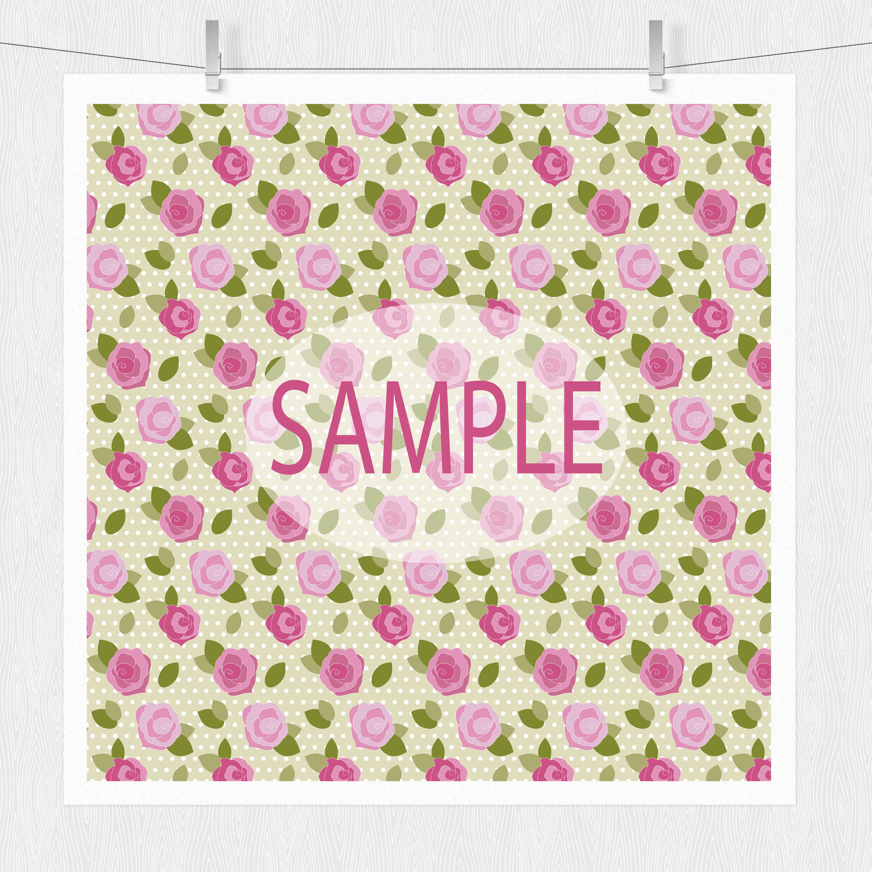 Rose Scrapbooking Paper, Rose Digital Paper, Love Digital Paper, Pink ...