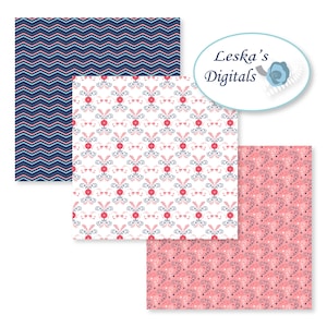 Digital Patterned Paper - Scrapbook Paper Pack, Pattern Backgrounds for ...