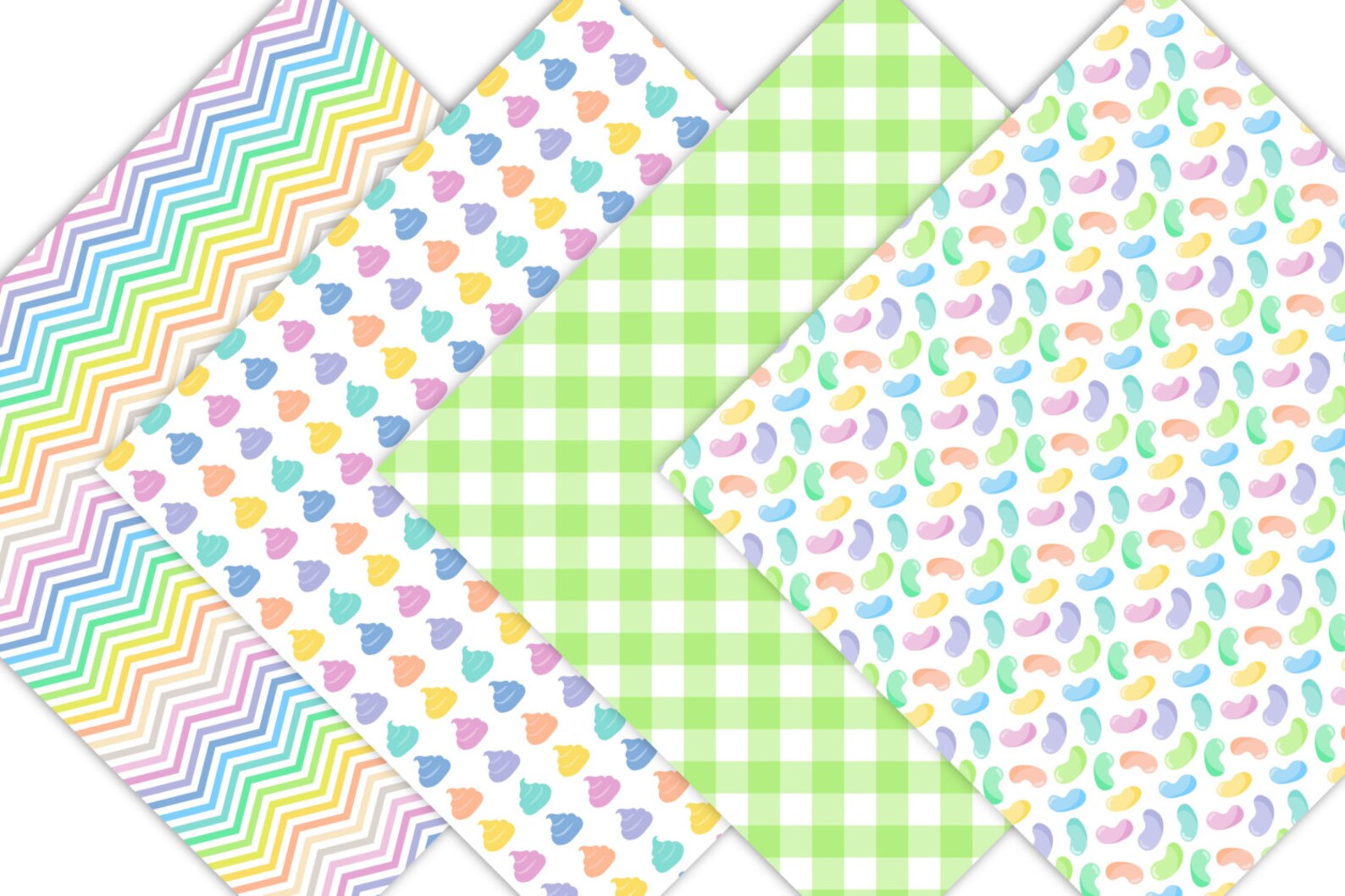 Candy Digital Paper "candy PATTERN Prints" Pastel Candy Digital ...