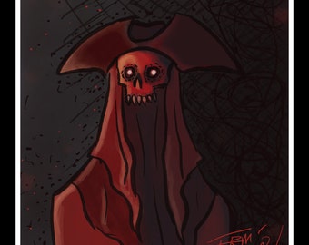 Impresión de la Máscara de la Muerte Roja
