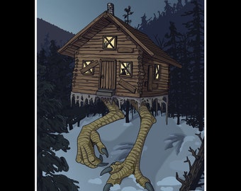 Baba Yaga Arte Grabado