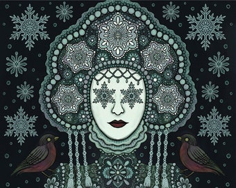 The Snow Maiden - Fine Art Print