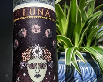 Luna Moon Blessing Ritual Candle - 7 Day Candle