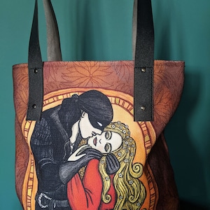 Princess Bride The Kiss Tote Bag Gevoerd met zakken en magnetische sluiting afbeelding 5