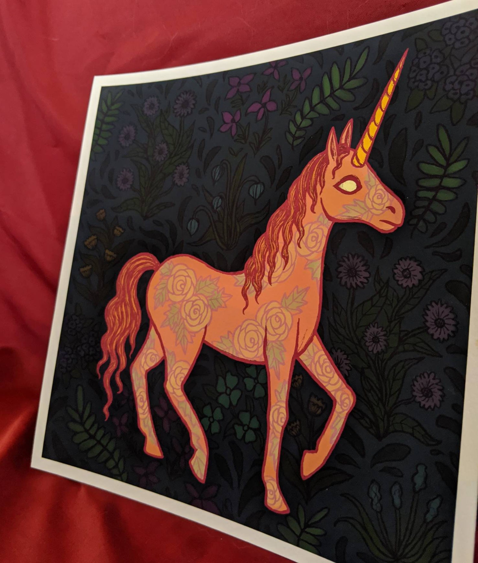 Medieval Unicorn Giclée Print | Etsy