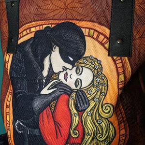 Princess Bride The Kiss Tote Bag Lined with Pockets and Magnetic Closure image 8