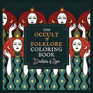 The Occult & Folklore Colouring Book - Signed by the Author