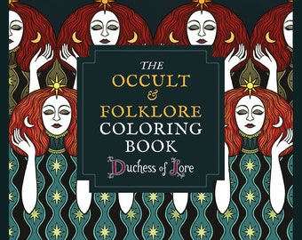 The Occult & Folklore Colouring Book - Signed by the Author