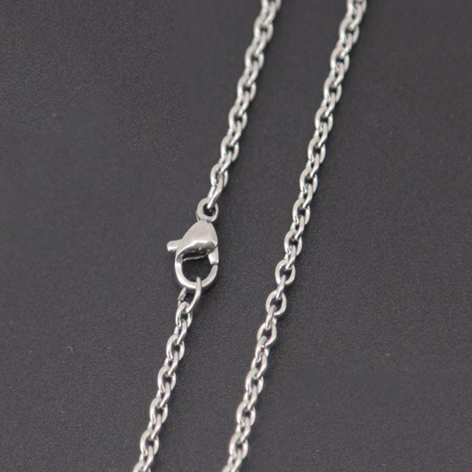 18 2.5mm Stainless Steel Finished Necklace Chain - Etsy