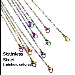 Strands Strings 2/Rainbow Color Chain New Personalized Round Bead Necklace  Chains For Jewelry Making DIY 304 Stainless Steel Chains BulK Zln231227  From Manchuan, $36.37