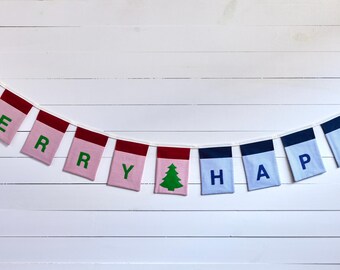 Chrismukkah Banner: Handmade Interfaith Holiday Decor