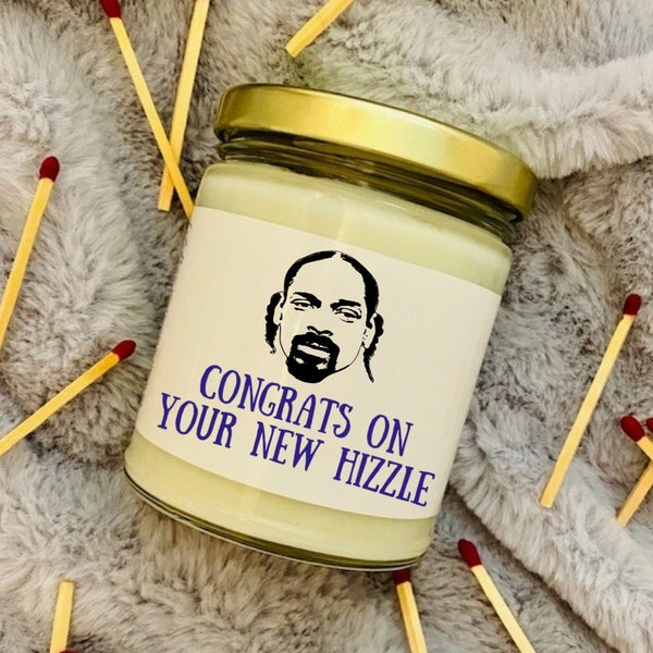 Congrats on Your New Hizzle - Housewarming Gift - Housewarming Candle - Gift for Friend - Jar Candle