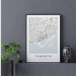 TORONTO City Map Print - Toronto City Print - City Map Poster - Ontario Map Poster - City Prints - Toronto City Map Poster - Canada