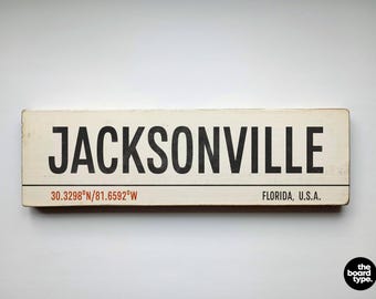 Vintage Jacksonville, FL License Plate Metal Tin Sign - 12"x6" Wall Decor For Home, Bar, Garage