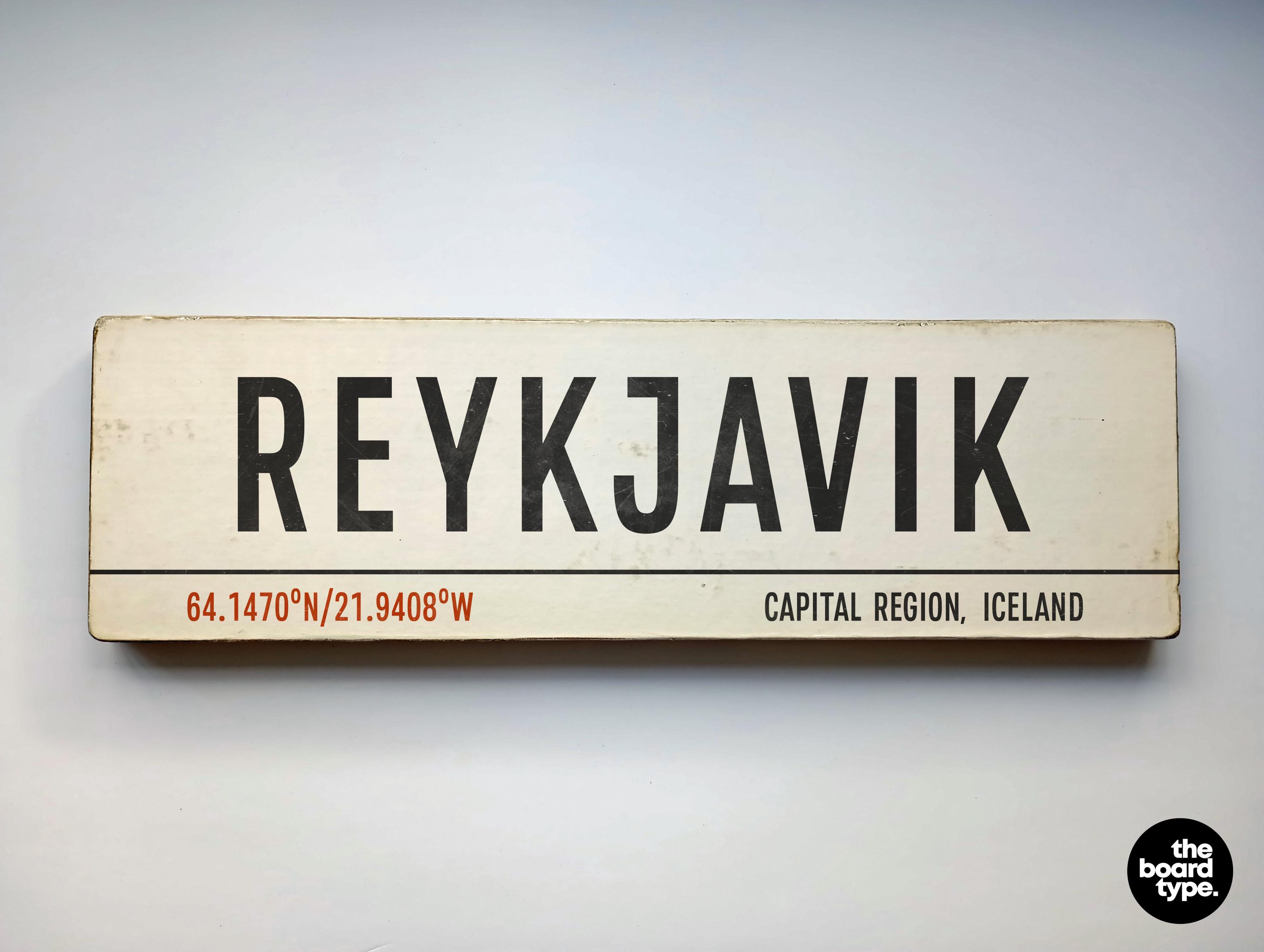 Reykjavik Iceland Wooden Sign: Vintage Travel Decor - Etsy