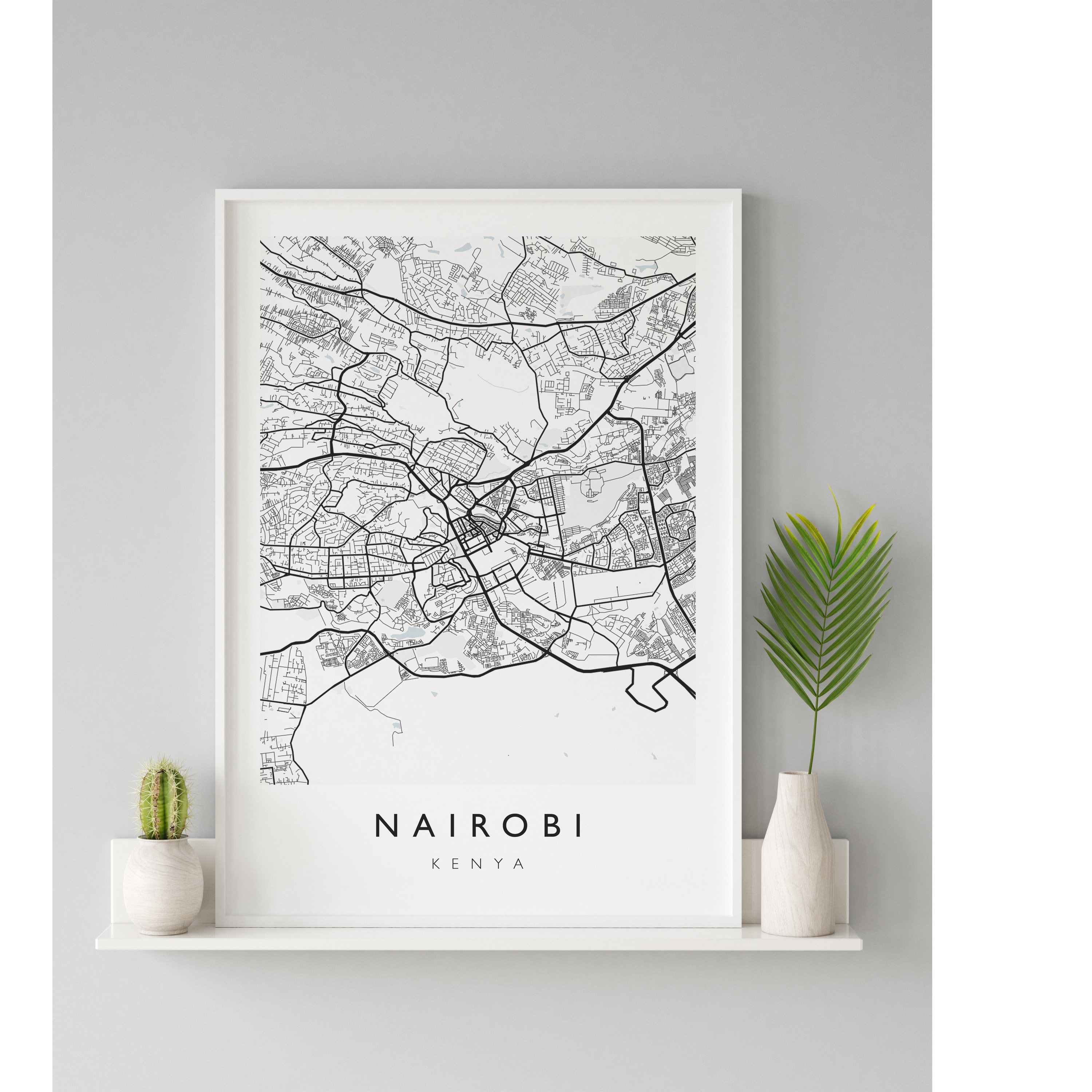 NAIROBI Kenya Map Nairobi Poster Nairobi Map Nairobi - Etsy UK