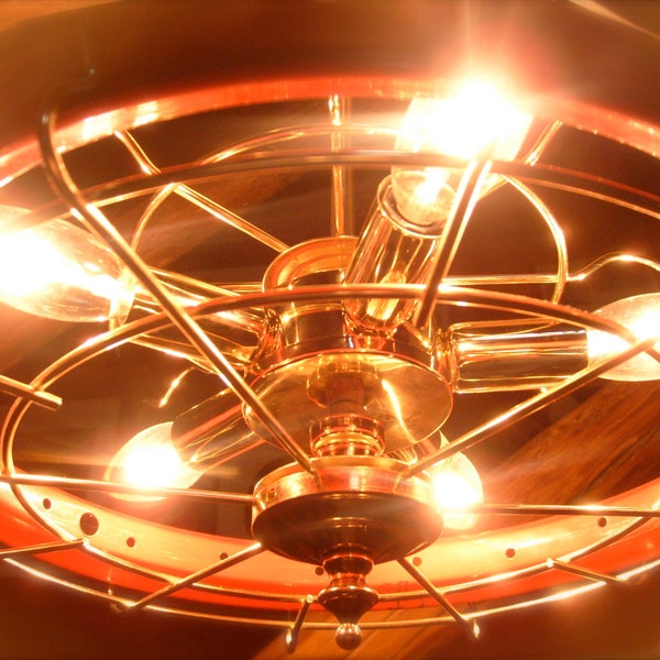 Red Bicycle Wheel Light