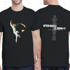 The Weeknd T-Shirt After Hours Til Dawn US Cities Tour 2025 | XO Merch | Black Concert Tee | Unisex Band Shirt | Starboy Dawn FM Music Gift