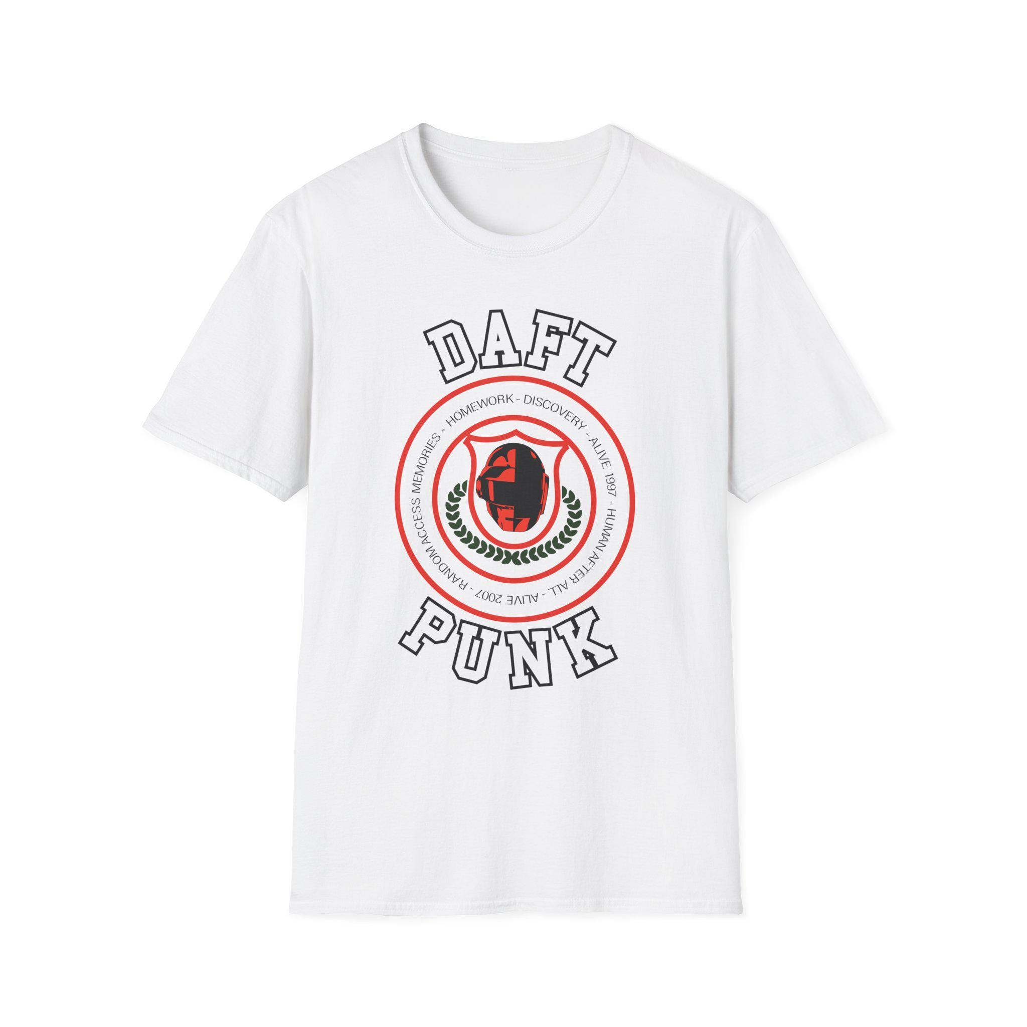 Daft Punk Collegiate Shirt Alive Tour Crest Design, Homework