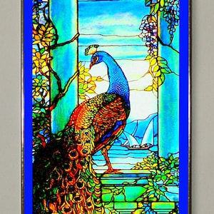 Louis Comfort Tiffany - Peacock Ii.stained Glass and Print on