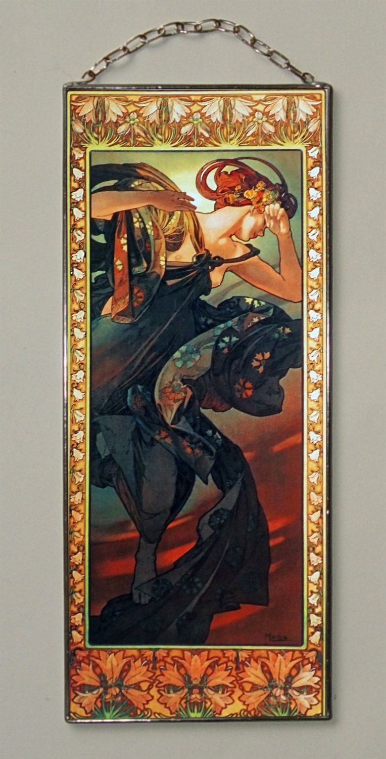 Alphonse Mucha アルフォンス・ミュシャ「明けの明星」 額装品 保証書付き】Alphonse Mucha アルフォンス・ミュシャ「宵の明星