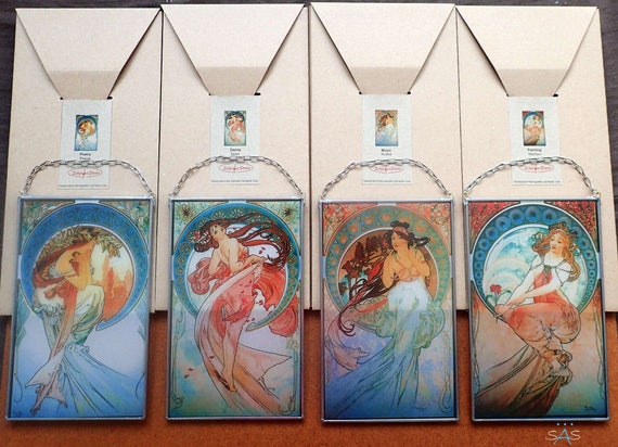 Winter - Mucha tapestry - The Seasons wall tapestries