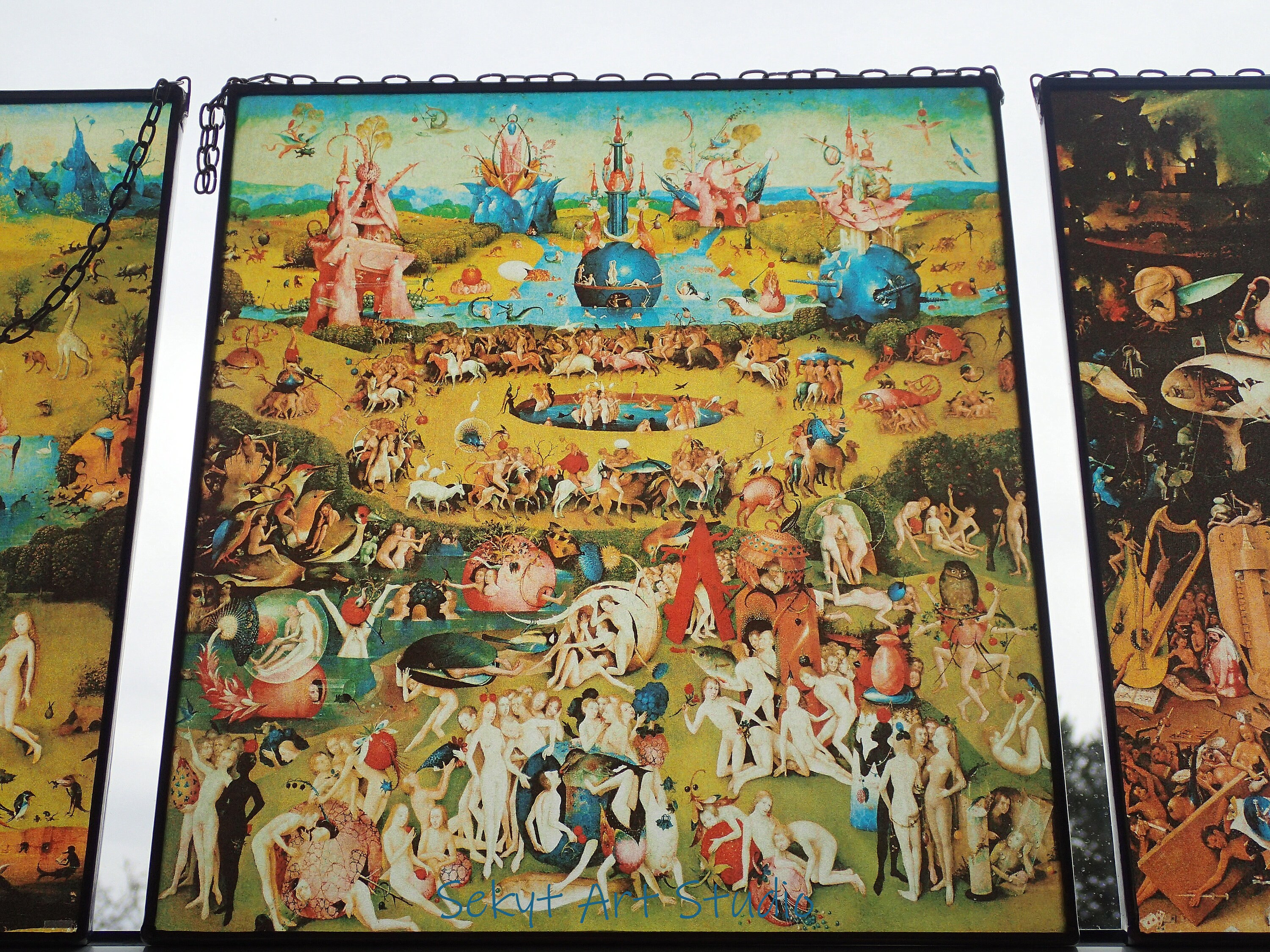 Hieronymus Bosch - the Garden of Earthly Delights. Stained Glass