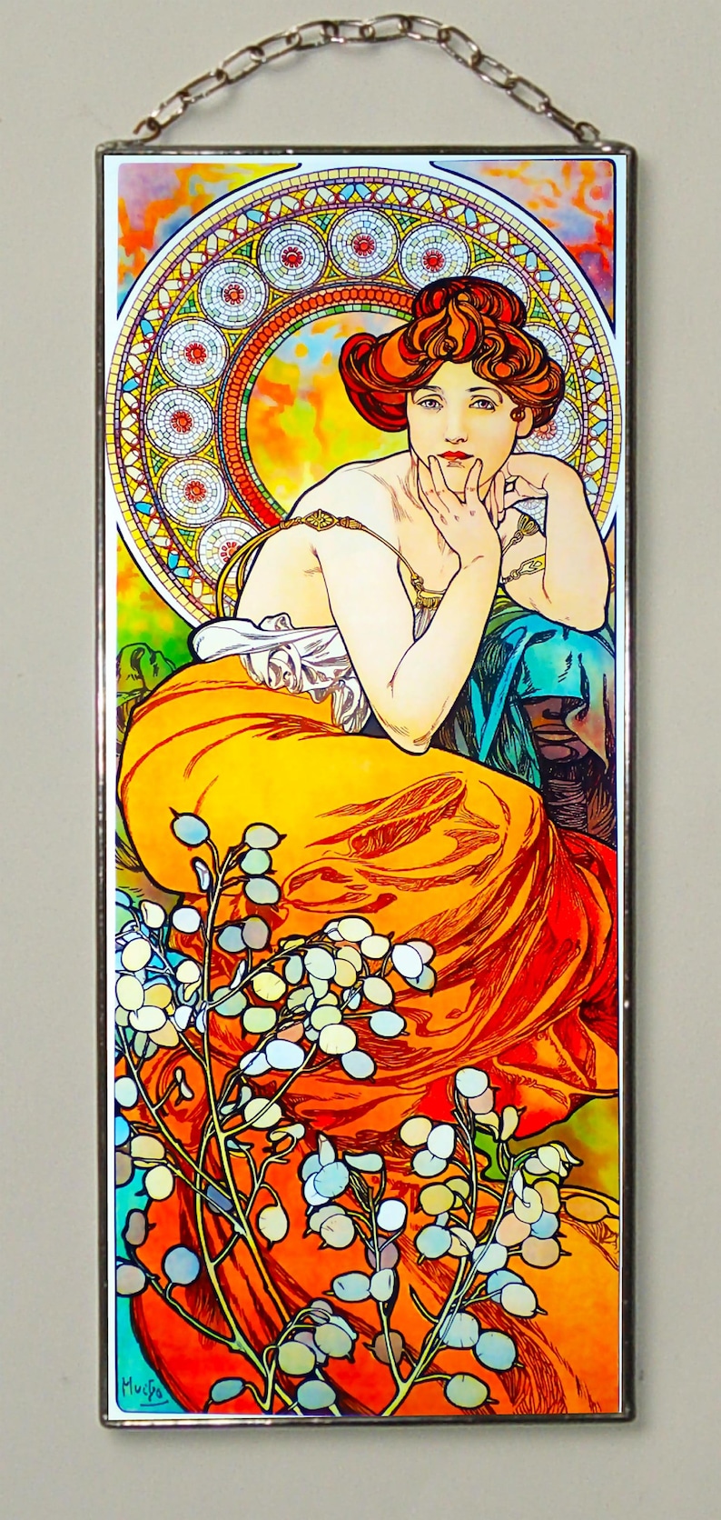 Alphonse Mucha Ruby Emerald Ametyst Topaz Price for | Etsy