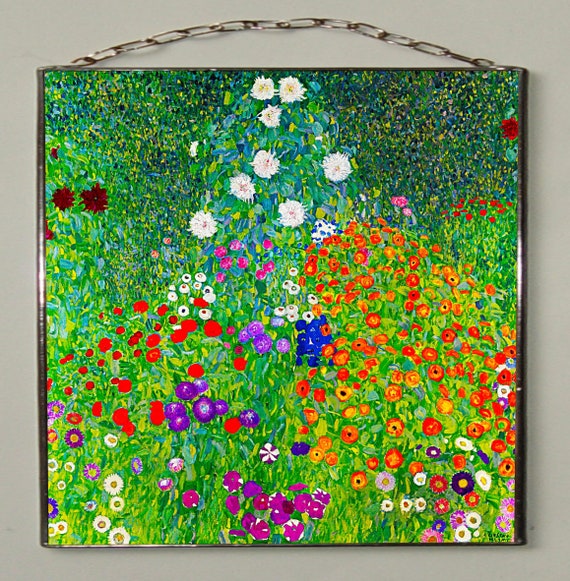 Wine Bottle Opener Artery8 Gustav Klimt Flower Garden Greeting