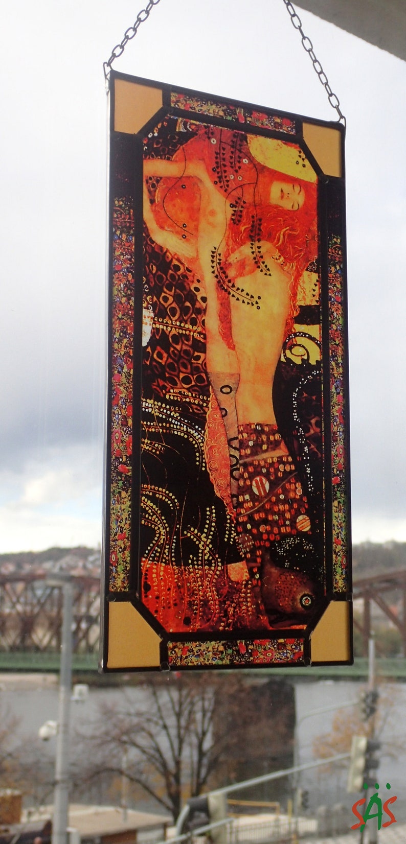 Gustav Klimt Wasser Schlangen Ich 1904 1907 Glasmalerei Etsy