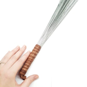 Chi gong metal massage energy stick brush image 4