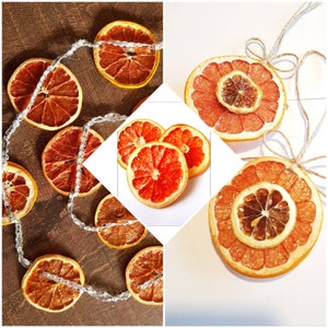 Dried grapefruit slices