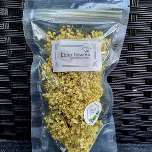 Dried Elder flowers- Sambucus nigra